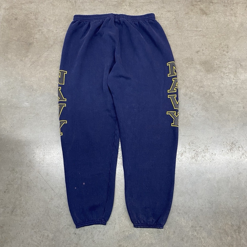 Vintage Soffe US Navy Joggers Mens XXL Sweatpants Blue Fleece Military 90s